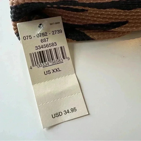 Aerie NWT Women’s Bathing Suit Triangle Top Only Zebra Animal Print Size XXL - Picture 7 of 7